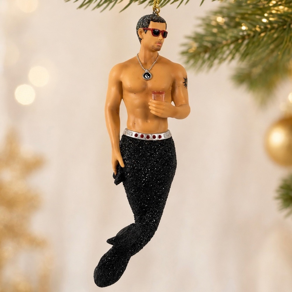 December Diamonds 2014 Yin and Yang Merman Retired Ornament 55-90843 w/Box